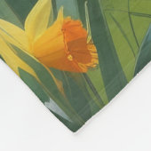 Australian Shepherd Dog Spring Bloemen Schilderen Fleece Deken (Hoek)