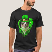 Australian Shepherd Dog St Patricks Day Lover Iris T-shirt (Voorkant)