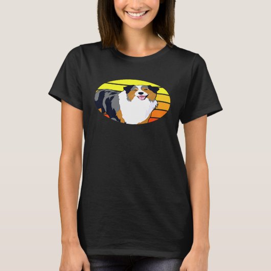 Australian Shepherd Dog T-shirt (Voorkant)