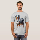Australian Shepherd Dog T-shirt (Voorkant volledig)
