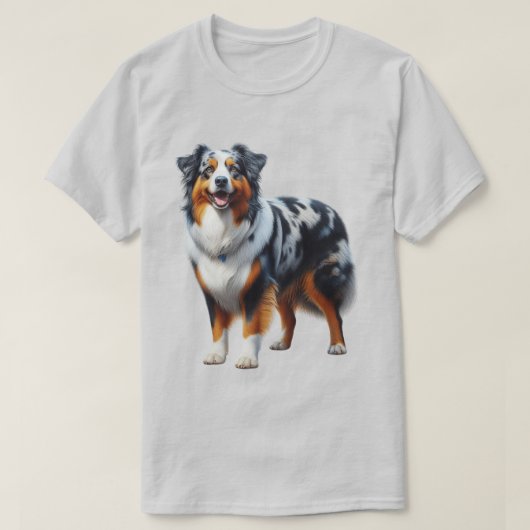 Australian Shepherd Dog T-shirt (Design voorkant)