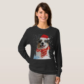 Australian Shepherd Dog Ugly KerstSweater Fun T-shirt (Voorkant volledig)
