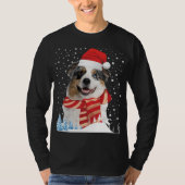 Australian Shepherd Dog Ugly KerstSweater Fun T-shirt (Voorkant)