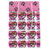 Australian Shepherd Dog Valentijnsdag Medium Cadeauzakje (Achterkant)