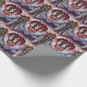 Australian Shepherd Dog Valentine's Day  Cadeaupapier (Hoek)