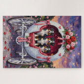 Australian Shepherd Dog Valentine's Day  Legpuzzel (Horizontaal)