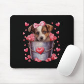 Australian Shepherd Dog Valentines Puppy Love Hear Muismat (Met muis)