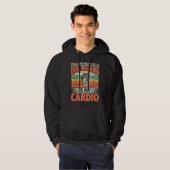 Australian Shepherd Dog Walking is mijn cardio Dog Hoodie (Voorkant volledig)