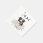 Australian Shepherd Dog Wedding Cocktail Napkins Servet (Hoek)