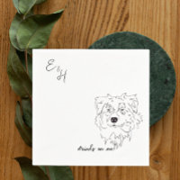 Australian Shepherd Dog Wedding Cocktail Napkins