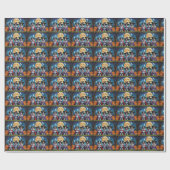 Australian Shepherd Dogs Pumpkin Halloween Grappig Cadeaupapier (Vlak)