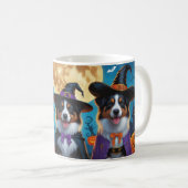 Australian Shepherd Dogs Pumpkin Halloween Grappig Koffiemok (Voorkant rechts)