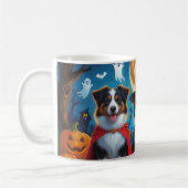 Australian Shepherd Dogs Pumpkin Halloween Grappig Koffiemok (Links)