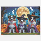 Australian Shepherd Dogs Pumpkin Halloween Grappig Magneet (Voorkant)