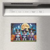 Australian Shepherd Dogs Pumpkin Halloween Grappig Magneet (Insitu (Vaatwasser))