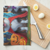 Australian Shepherd Dogs Pumpkin Halloween Grappig Theedoek (Quarter Fold)