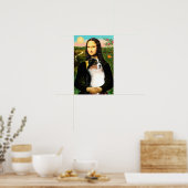 Australian Shepherd (driekleurig) & Mona Lisa Poster (Keuken)