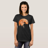 Australian Shepherd en Moon Silhouette Hondenliefh T-shirt (Voorkant volledig)