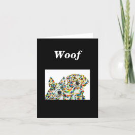 Australian Shepherd en Plott Hound Blank Kaart