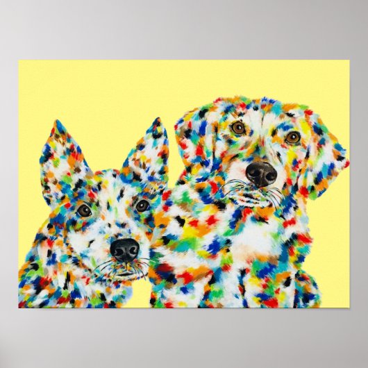Australian Shepherd en Plott Hound Poster (Voorkant)