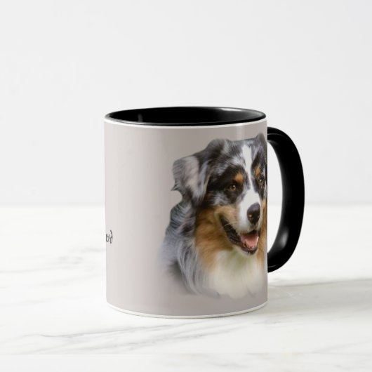 Australian Shepherd Fabulous Mok (Voorkant rechts)