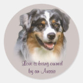 Australian Shepherd Fabulous Sticker (Voorkant)
