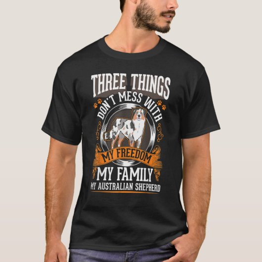 Australian Shepherd Family Aussie Australian Sheph T-shirt (Voorkant)