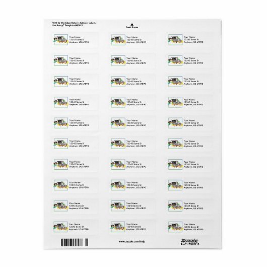 Australian Shepherd Family Nap Labels (Full Sheet)