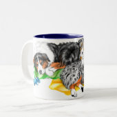 Australian Shepherd Family Nap Mok (Voorkant links)