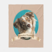Australian Shepherd Fleece Blanket (Voorkant)