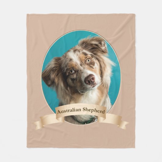 Australian Shepherd Fleece Blanket (Voorkant)