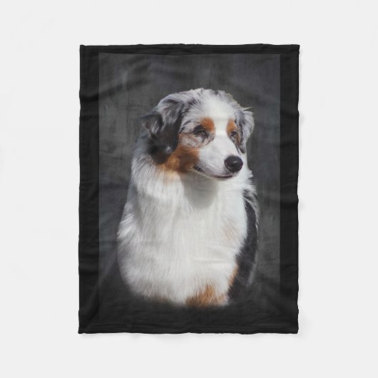 Australian Shepherd Fleece Deken (Voorkant)