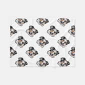 Australian Shepherd Fleece Deken (Voorkant (Horizontaal))