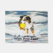 Australian Shepherd Frisbee Dog Doormat Deurmat (Voorkant)