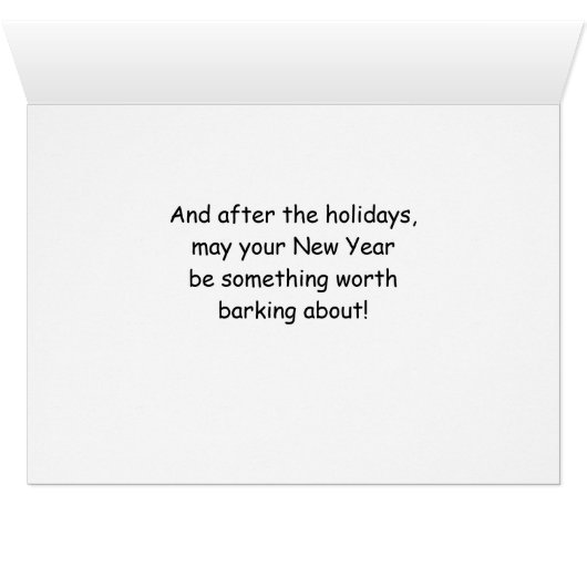 Australian Shepherd Funny kersthond met boom (Binenzijde Horizontaal (Onderkant))