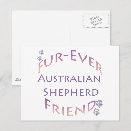 Australian Shepherd Furever Briefkaart (Voorkant / Achterkant)