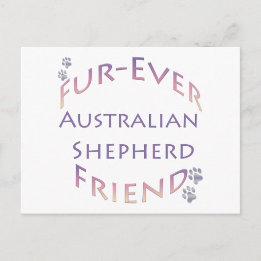 Australian Shepherd Furever Briefkaart (Voorkant)