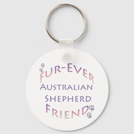 Australian Shepherd Furever Sleutelhanger (Voorkant)