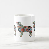 Australian Shepherd Geometric Silhouette Pset Koffiemok (Center)