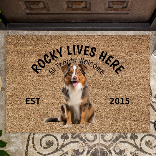 Australian Shepherd Gepersonaliseerde Hondenliefhe Deurmat