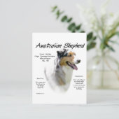 Australian Shepherd Geschiedenis, Alles over Aussi Briefkaart (Staand voorkant)
