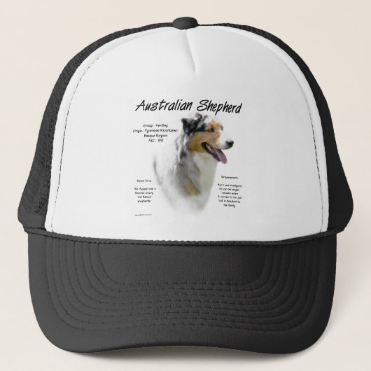 Australian Shepherd Geschiedenis, Alles over Aussi Trucker Pet (Voorkant)