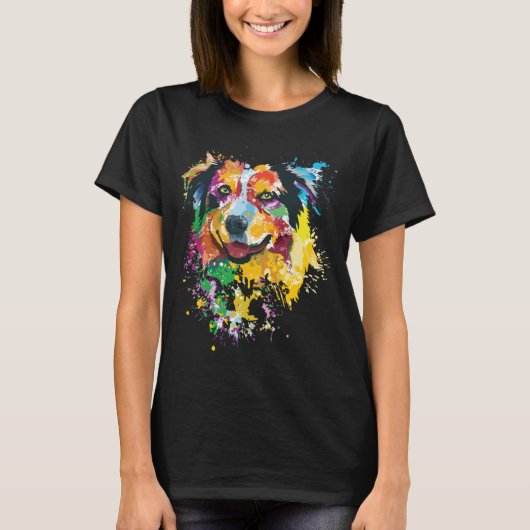 Australian Shepherd Gift for Aussie Mam Australian T-shirt (Voorkant)
