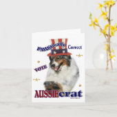 Australian Shepherd Gifts Note Cards Kaart (Gele Bloem)