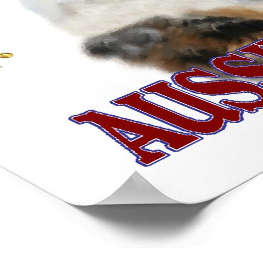 Australian Shepherd Gifts Poster (Hoek)