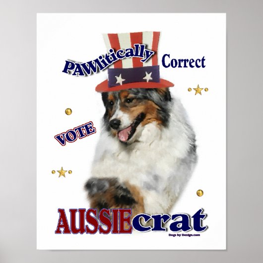 Australian Shepherd Gifts Poster (Voorkant)