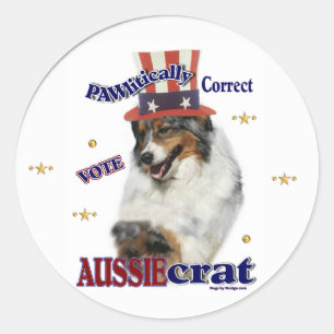 Australian Shepherd Gifts Ronde Sticker