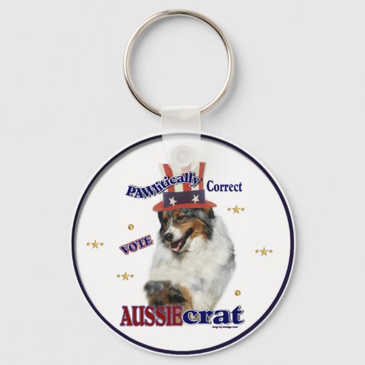 Australian Shepherd Gifts Sleutelhanger (Voorkant)