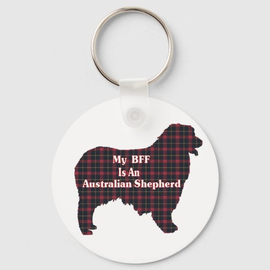 Australian Shepherd Gifts Sleutelhanger (Voorkant)