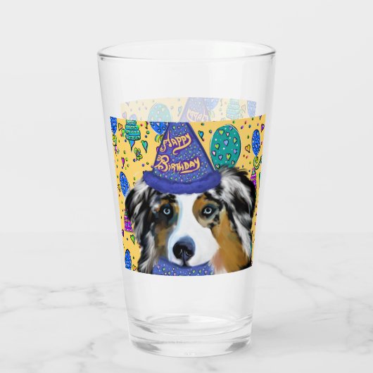 AUSTRALIAN SHEPHERD GLAS (Achterkant)